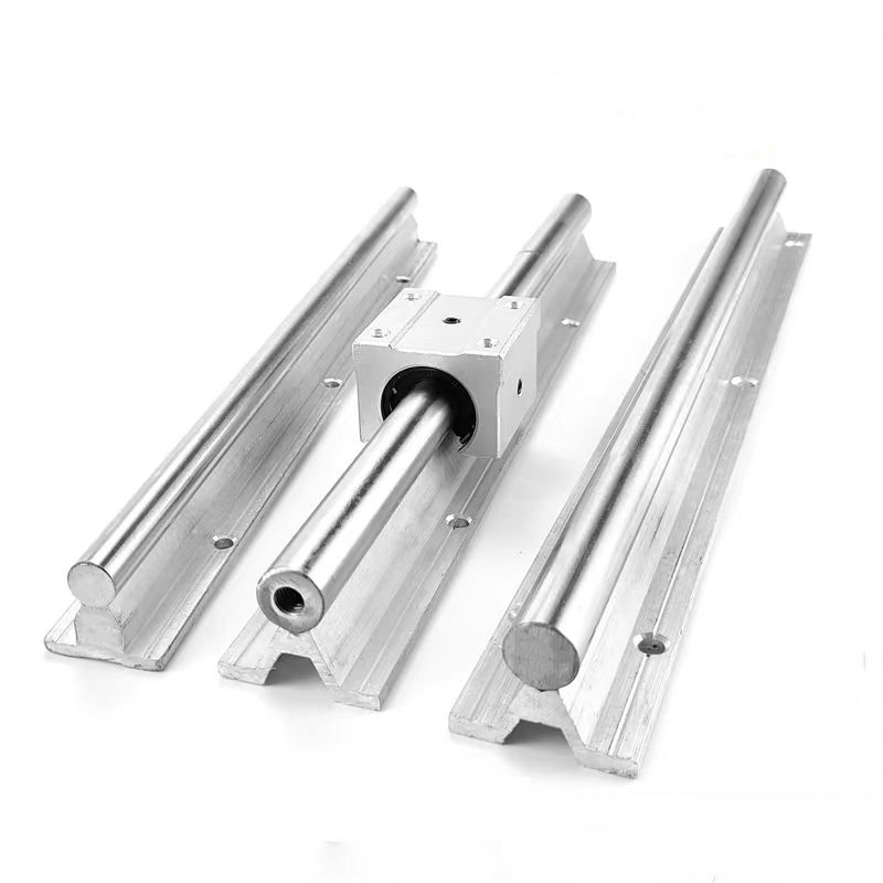 China Factory Direct Supply Good Price CK45 Shaft With Aluminum Rail Bracket TBR SBR Shaft 12mm 16mm 20mm 40mm 50mm 60mm Linear Guide Rail&Block Sliding Rail Linear Guideway Linear Motion Shaft&Slinder